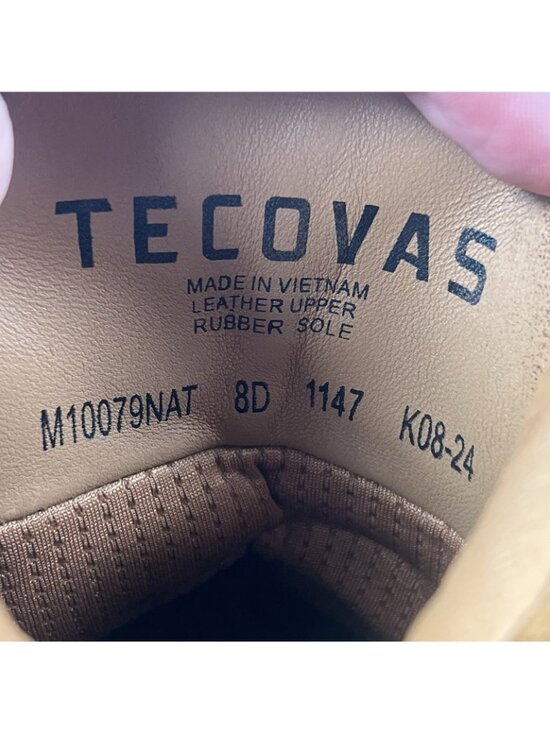 Tecovas The Rugged Moc Roughout Natural Lace Up Men\'s Size 8 D Suede Boots main image 5